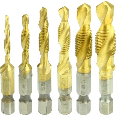 VRTÁKY SE ZÁVITNÍKY M3, M4, M5, M6, M8, M10 - BITY 1/4" HSS M22332