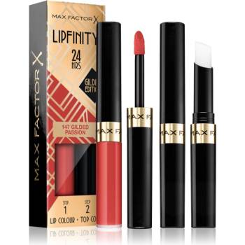 MAX Factor Lipfinity Gilded Edition дълготрайно червило с балсам цвят 147 Gilded Passion 4, 2 гр