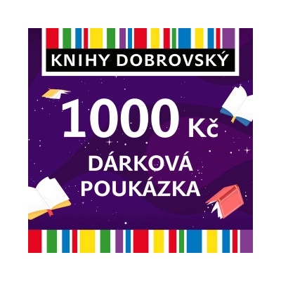 Knihomolská elektronická dárková poukázka 1000 Kč