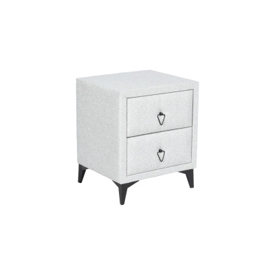 Carmen Нощно шкафче за спалня kolajen linen - сив 02