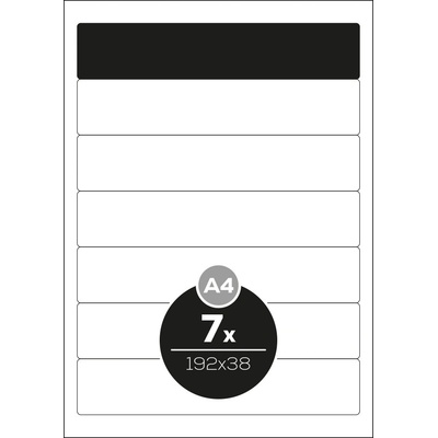 Altryal Etikety Top Stick bílé A4 192 x 38 mm 7 etiket 100 ks