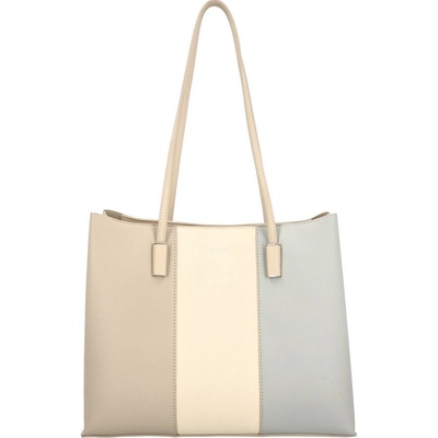 David Jones trojfarebná dámska kabelka cez rameno Šedá