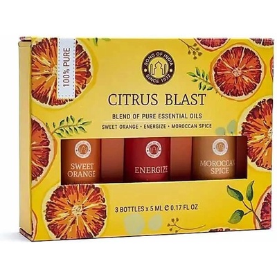 Song of India Essential Oil Aromaterapeutický set Citrus Blast 3 x 5 ml