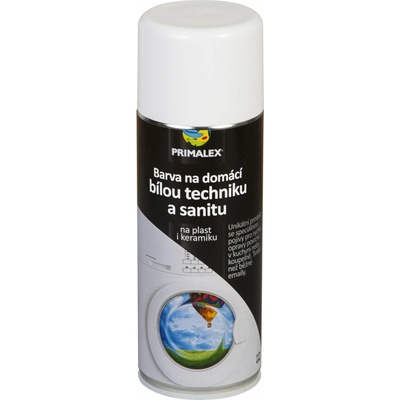 Primalex farba na domácu bielu techniku a sanitu v spreji 400 ml biela
