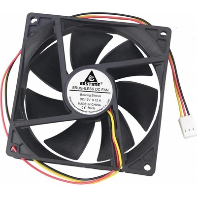 GDSTIME Ventilátor 92x92x25mm, 12V DC, 2510 - 3pin