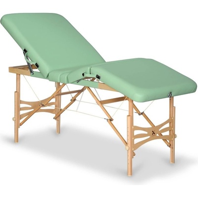 Habys Skladací masážny stôl Xena Farba: pistáciová 22 Vinyl Flex Veľkosť a farba rámu: 180 x 70 cm buk svetlý 180 x 70 cm 20,2 kg 6 farieb