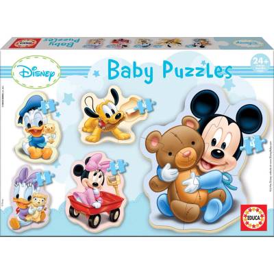 Educa - Puzzle 4in1 Baby Disney Mickey and Minnie - 1 - 39 piese