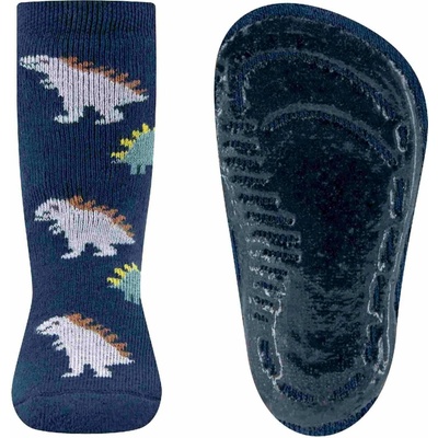 Dětské protiskluzové ponožky Ewers Stoppersocken SoftStep Dinos - tinte 23-24