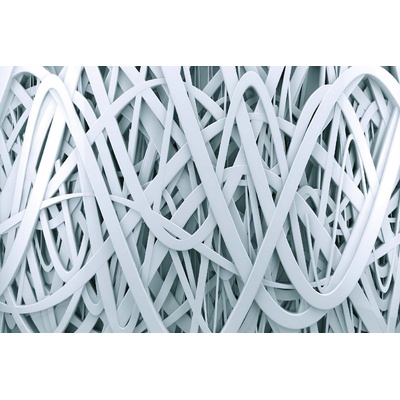 DIMEX ART Флизелинов фототапет бял 3d абстрактен фон 375 x 250 см