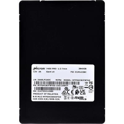 Micron 7400 PRO 3,84TB, MTFDKCB3T8TDZ-1AZ1ZABYYR