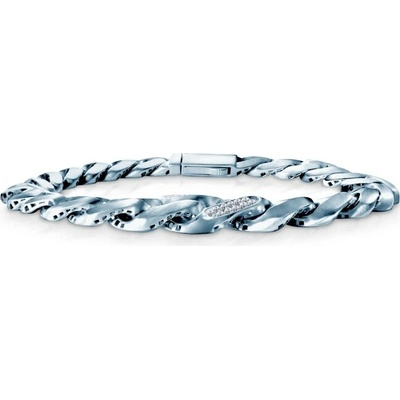 SAVICKI Módní náramok striebro s diamantom 9 mm 20 cm - B-B-B0551-02177-925-B