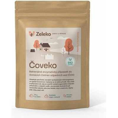 Zeleko ČOVEKO baktérie do domácej čističky odpadových vôd balenie 500 g