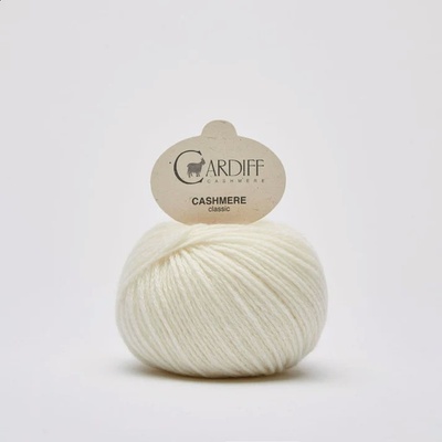 Cardiff Cashmere Kašmírová příze Cardiff Classic 25 g 112 m odstín: NEVE 501