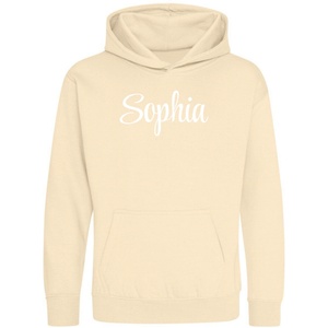 AWD Детски суичър AWD Unisex Kids Cotton Long Sleeve Pull Over Hoodie - Vanilla