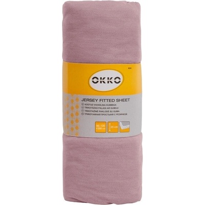 Okko prestieradlo 624 růžové s gumou 90/120x200