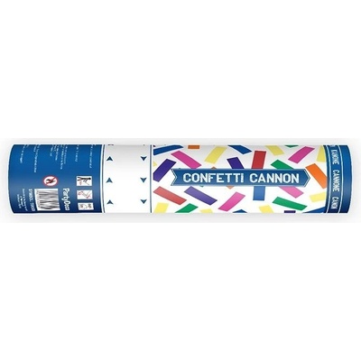 PartyDeco Vystrelovacie konfety farebné stuhy 20 cm