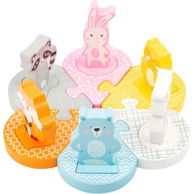 Legler Wooden Animal Puzzle играчка сортер от дърво 2y+ 12 бр