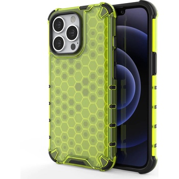 HQWear Удароустойчив кейс от ТРU материал Honeycomb за Apple iPhone 13 Pro, Зелен (KXG0020697)