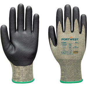 Portwest arc grip 18c a784 / Ръкавици, устойчиви на порязване, ниво a4 - черно/зелено xxxl (a784e8rxxxl)