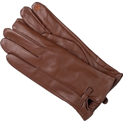 Biju dámské rukavice z umělé kůže ZH4017-11 tmavě hnědé 9001934-3