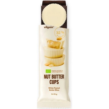 Vilgain Nut Butter Cups BIO Biela čokoláda s arašidovým maslom 39 g
