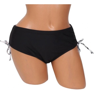 Монокина в черно с шарени връзки