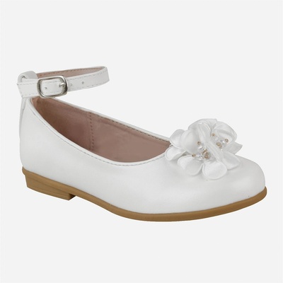 Wheres That From Сандали Wheres That From Kids' Embroidered Flat Sandal - White