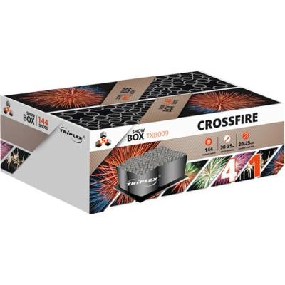 Triplex Ohňostroj CROSSFIRE 144-ranná sada ohňostroje pro vlastní odpálení TXB009