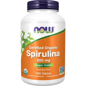 NOW Spirulina 500 mg [500 Таблетки]