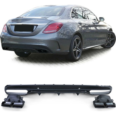Angeleyes Difúzor na zadný nárazník Mercedes C W205 sedan Facelift