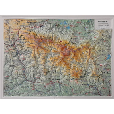 Krkonoše - plastická mapa 27x20 cm