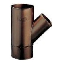 BMI Bramac odbočka odkvapovej rúry 72° priemeru 100/100 mm červenohnedá