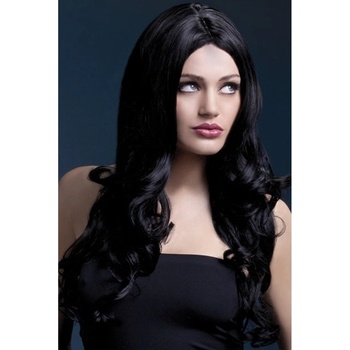 Fever Fever Rhianne Wig Black Long Soft Curl with Centre Parting