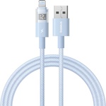 Baseus - Data Cable Display 2 (P10382700311-01) - USB към Lightning, бързо зареждане, цифров дисплей, 2.4A, 2m - Galaxy Blue