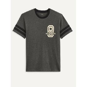 Celio Тъмно сива мъжка тениска с щампа Celio Celio | Siv | МЪЖЕ | S