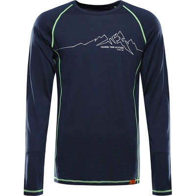 ALPINE PRO Мъжка мериносова тениска ALPINE PRO MEREN moonlit ocean ALPINE PRO | Sin | МЪЖЕ | XL