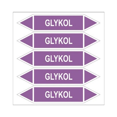 Značení potrubí, glykol PZGL 007188