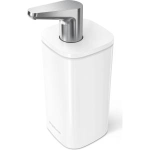 simplehuman Дозатор за сапун от бяла стомана 295 ml Pulse - simplehuman (KT1193)
