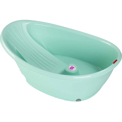 Бебешка вана OK Baby - Бела, 81 cm, светлосиня (OKBBE92301SK)