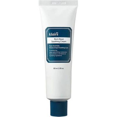 Dear, Klairs Rich Moist Soothing Cream - Дълбоко хидратиращ и успокояващ крем 80мл
