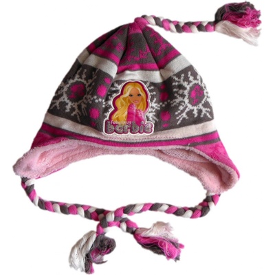pletená čepice Barbie 952 780 šedá