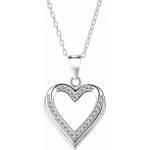 Silenti Jewelry Сребърно колие "Сърце