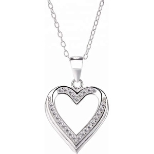 Silenti Jewelry Сребърно колие "Сърце