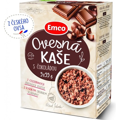 Emco Ovsená kaša s čokoládou 5 x 55 g