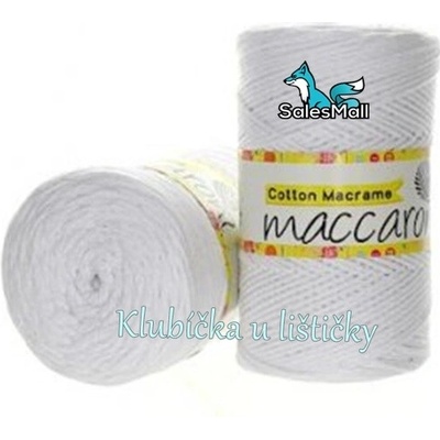Maccaroni Cotton Macrame bílá 02