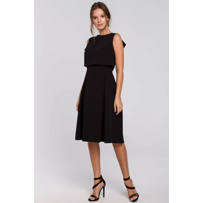 Makover Woman's One-piece jumpsuit with v-neck navy blue