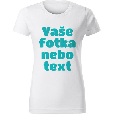 Grooters Bílé dámské tričko s vlastním motivem / fotkou – Zboží Mobilmania