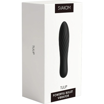 SVAKOM Tulip - акумулаторен мини вибратор (черен)