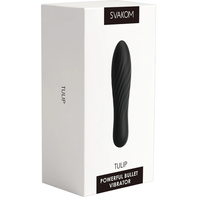 SVAKOM Tulip - акумулаторен мини вибратор (черен)