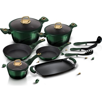 BerlingerHaus Sada hrnců Emerald Metallic hliníková 12 ks